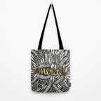 Pardon My French - Gold on Black Tote Bag Gallery Image 2