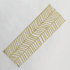 Gold Herringbone Yoga Mat Gallery Image 1