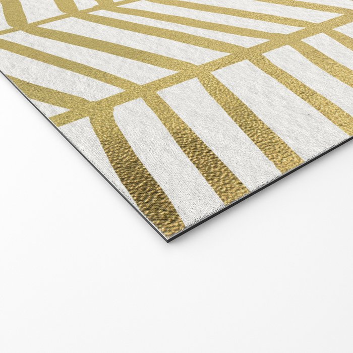 Gold Herringbone Welcome Mat Gallery Image 2