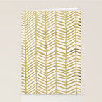 Gold Herringbone Stationery Card Gallery Image 2
