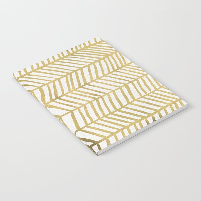 Gold Herringbone Notebook Gallery Image 2
