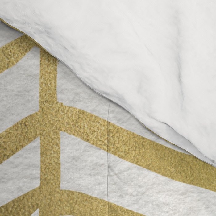 Gold Herringbone Comforter Gallery Image 4