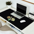 Love Stoned Cowboy Boots - Emerald, Cream, Black Desk Mat Gallery Image 2