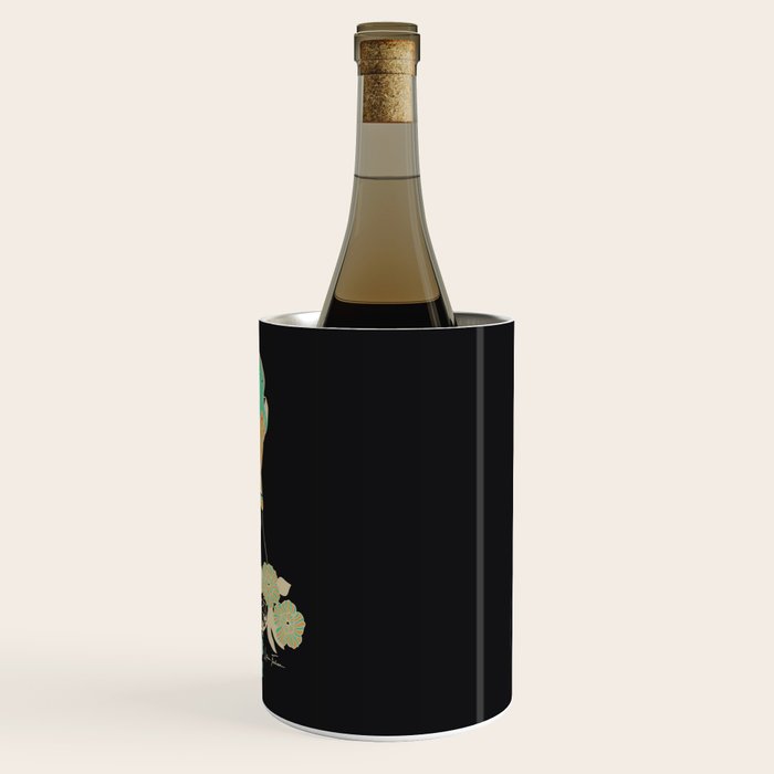 Love Stoned Cowboy Boots - Emerald, Cream, Black Wine Chiller Gallery Image 3