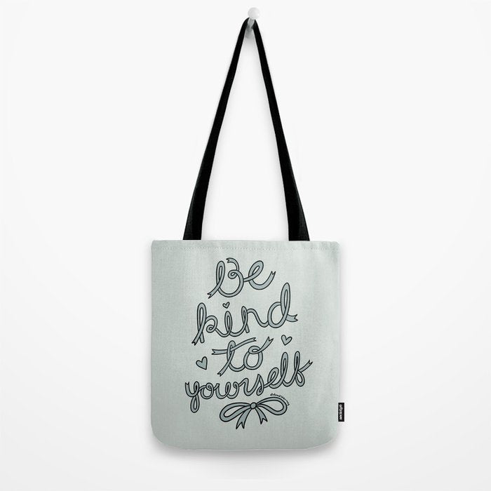 Be Kind To Yourself in Blue Tote Bag Gallery Image 2