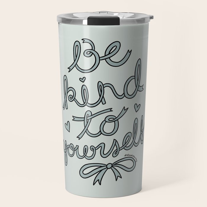 Be Kind To Yourself in Blue Travel Mug Gallery Image 1