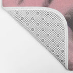 Pink and White Graffiti Sprayed Street Art in Bologna  Bath Mat Gallery Image 2