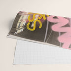 Pink and White Graffiti Sprayed Street Art in Bologna  Wrapping Paper Gallery Image 2