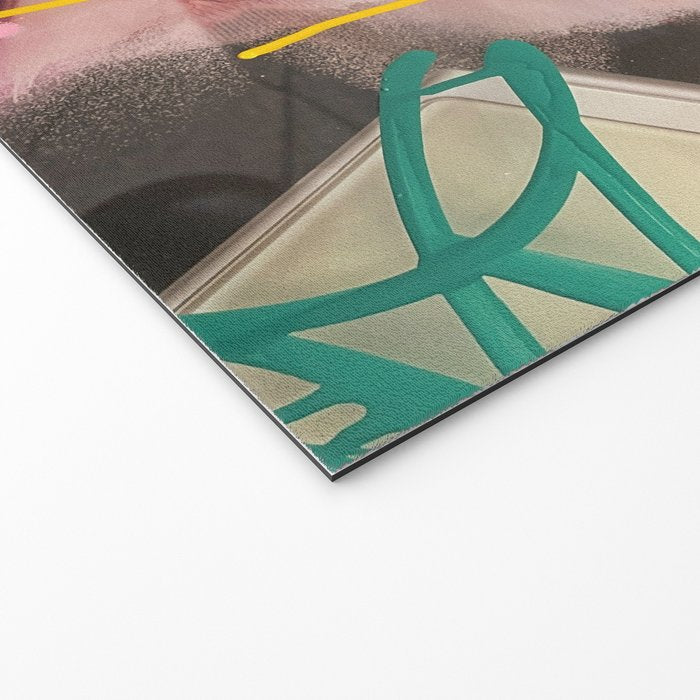 Pink and White Graffiti Sprayed Street Art in Bologna  Welcome Mat Gallery Image 2