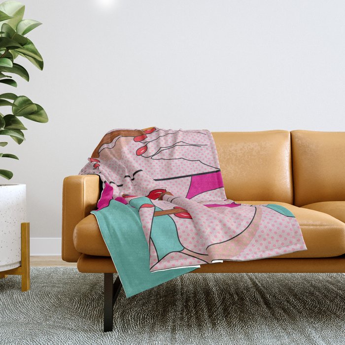 Comics Throw Blanket Gallery Image 1