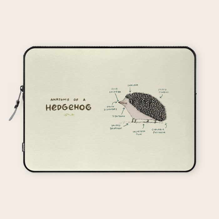 Anatomy of a Hedgehog Laptop Sleeve Gallery Image 1