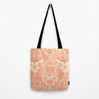 Gothic Halloween Damask - peach and cream Tote Bag Gallery Image 2