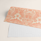 Gothic Halloween Damask - peach and cream Wrapping Paper Gallery Image 2