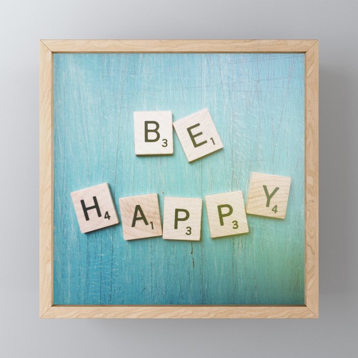 Be Happy Mini Art Print Gallery Image 1