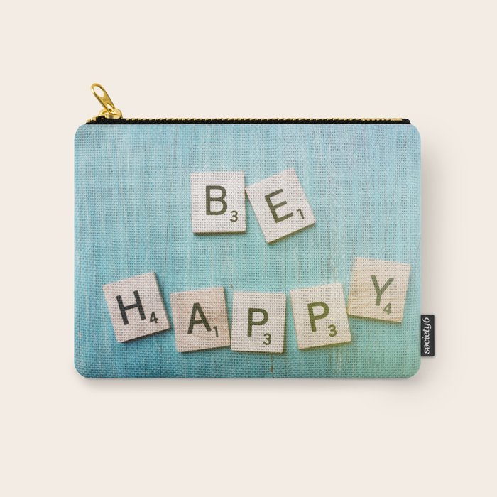 Be Happy Carry All Pouch Gallery Image 1