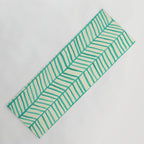 Mint Herringbone Yoga Mat Gallery Image 1