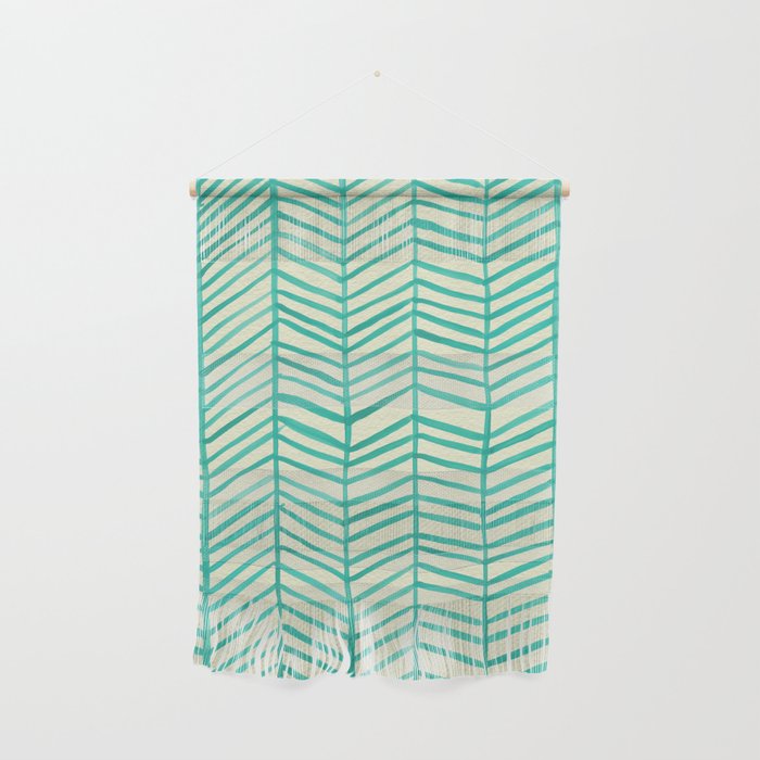Mint Herringbone Wall Hanging Gallery Image 1