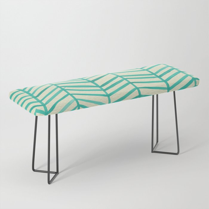 Mint Herringbone Bench Gallery Image 1