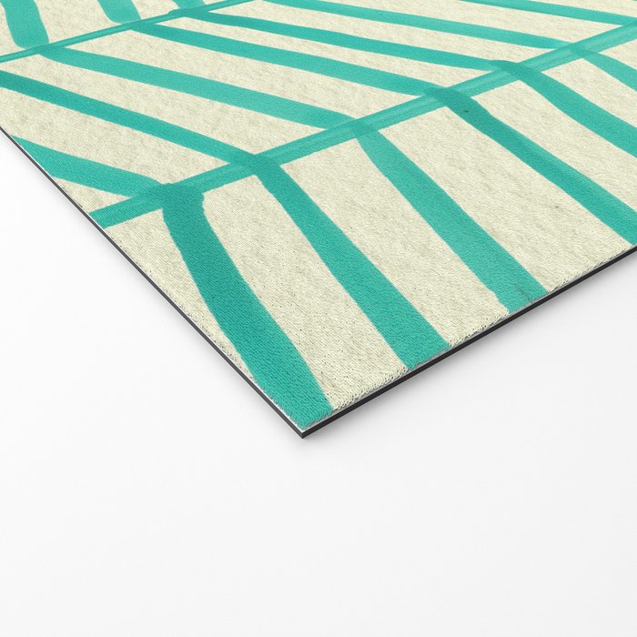 Mint Herringbone Welcome Mat Gallery Image 2