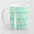 Mint Herringbone Coffee Mug Gallery Image 3