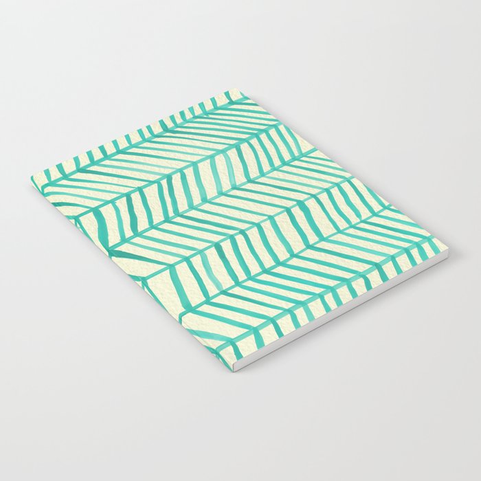 Mint Herringbone Notebook Gallery Image 1