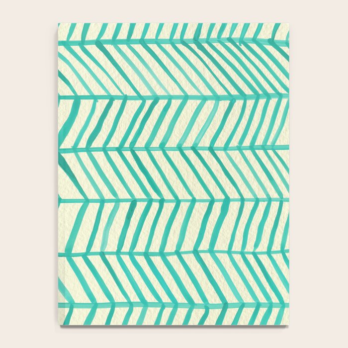 Mint Herringbone Notebook Gallery Image 4