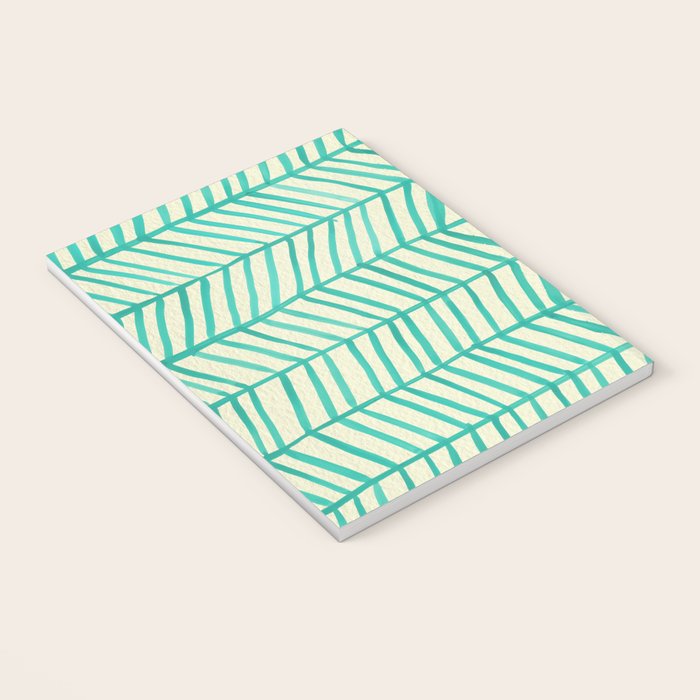 Mint Herringbone Notebook Gallery Image 3