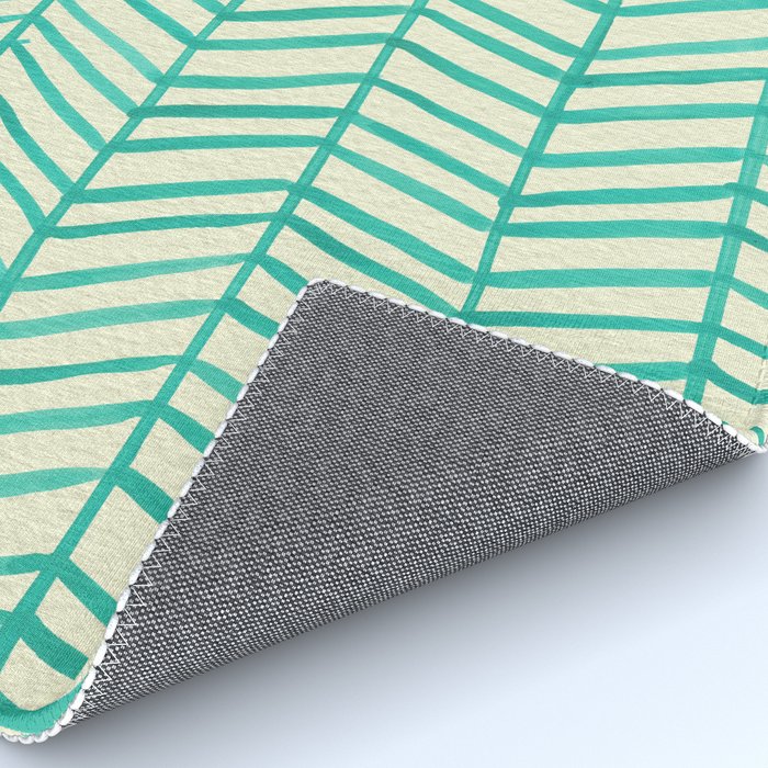 Mint Herringbone Rug Gallery Image 4
