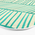 Mint Herringbone Bath Mat Gallery Image 3