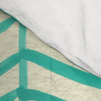 Mint Herringbone Comforter Gallery Image 4