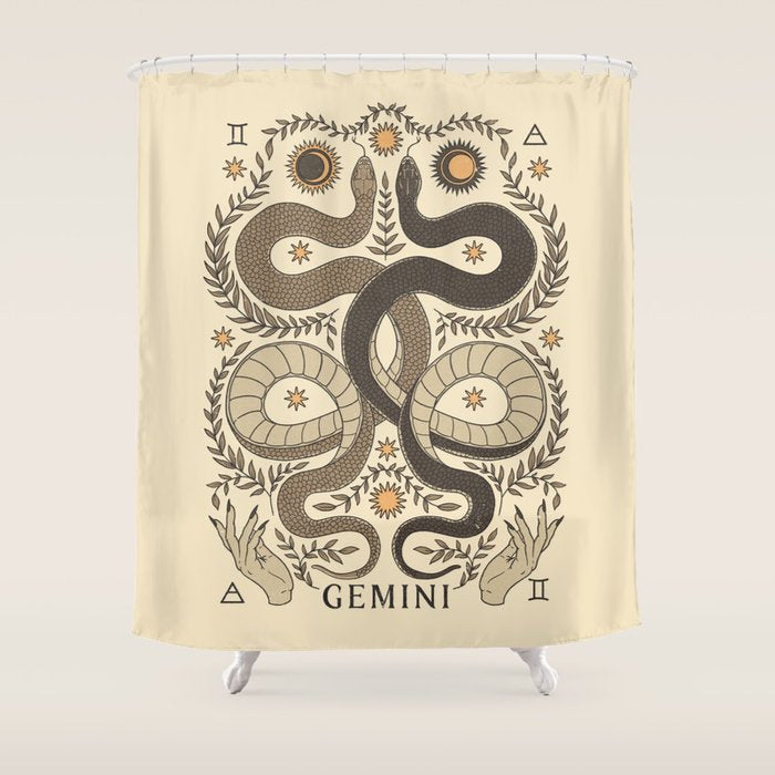 Gemini, The Twins Shower Curtain Gallery Image 1
