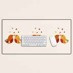 Little Festive Birds Desk Mat Gallery Image 1