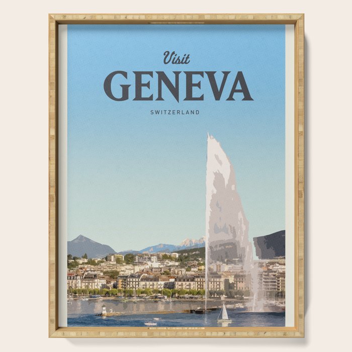 Visit Geneva Serving Tray Gallery Image 1