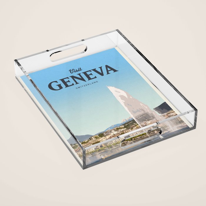 Visit Geneva Acrylic Tray Gallery Image 1