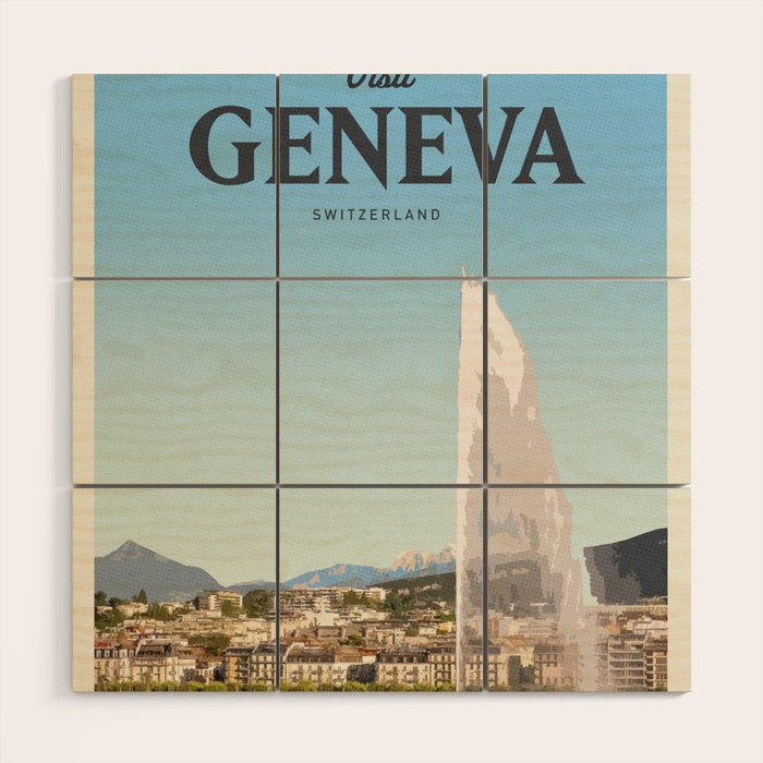 Visit Geneva Wood Wall Art Gallery Image 1