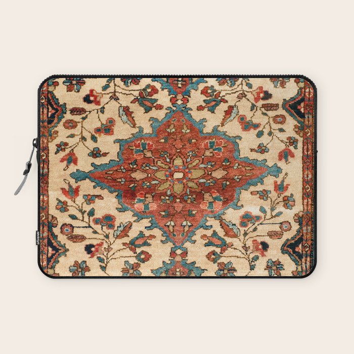 Sarouk Poshti West Persian Rug Print Laptop Sleeve Gallery Image 1