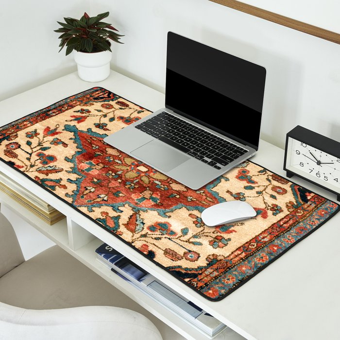 Sarouk Poshti West Persian Rug Print Desk Mat Gallery Image 2