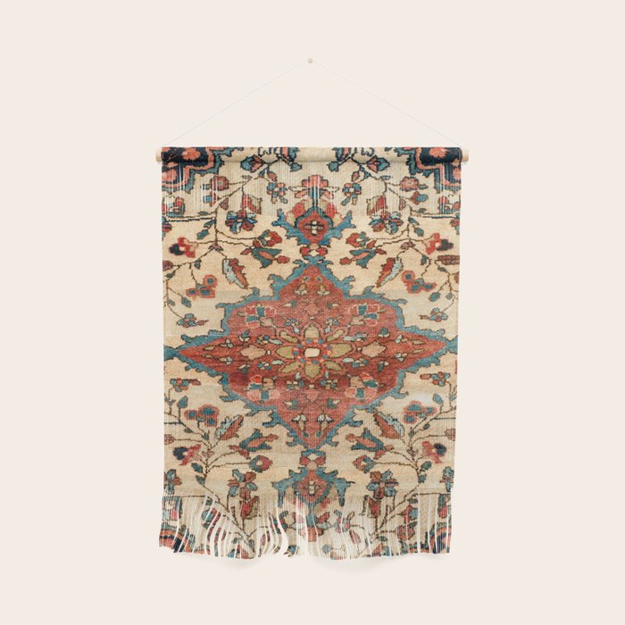 Sarouk Poshti West Persian Rug Print Wall Hanging Gallery Image 1