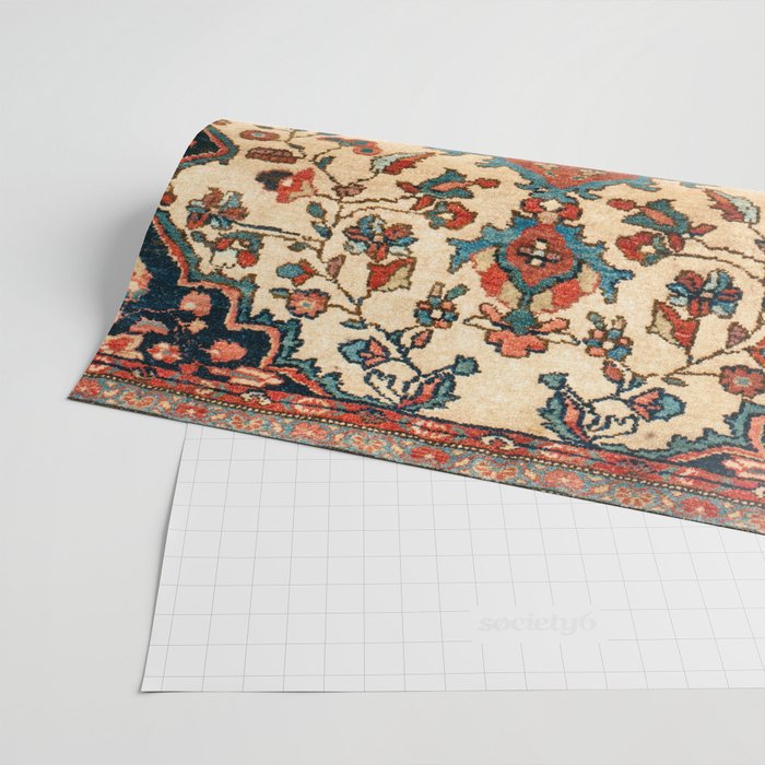 Sarouk Poshti West Persian Rug Print Wrapping Paper Gallery Image 2