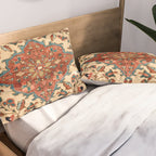 Sarouk Poshti West Persian Rug Print Pillow Sham Gallery Image 2