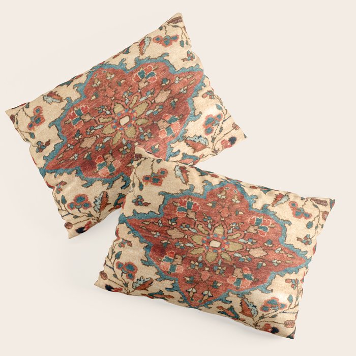 Sarouk Poshti West Persian Rug Print Pillow Sham Gallery Image 3