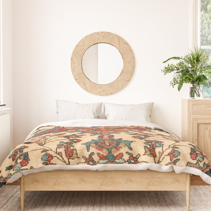 Sarouk Poshti West Persian Rug Print Duvet Cover Gallery Image 3