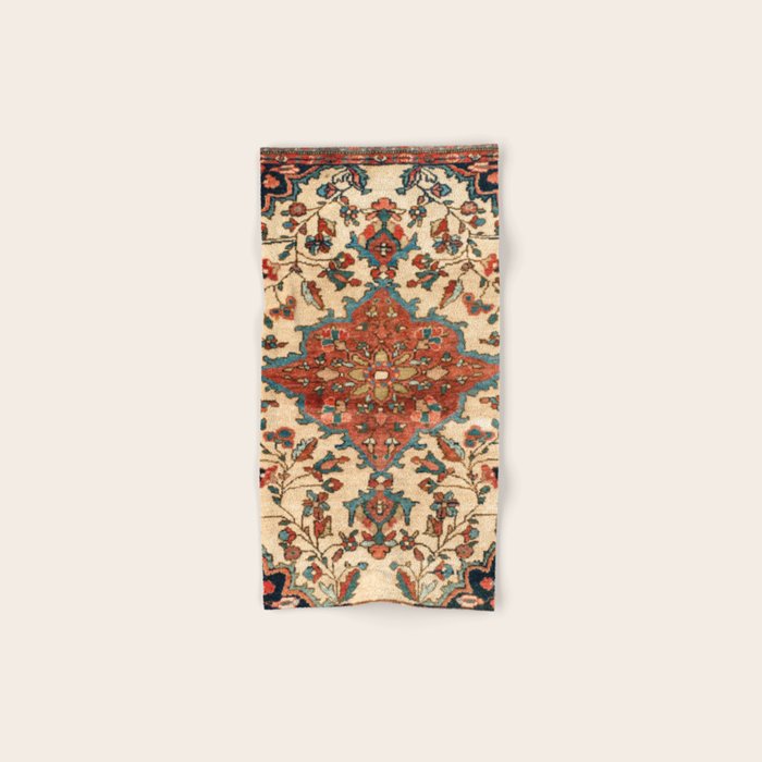 Sarouk Poshti West Persian Rug Print Bath Towel Gallery Image 1