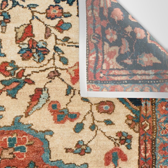 Sarouk Poshti West Persian Rug Print Wall Tapestry Gallery Image 3