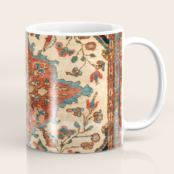Sarouk Poshti West Persian Rug Print Coffee Mug Gallery Image 1