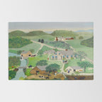 Anna Mary Robertson 'Grandma' Moses The Old Oaken Bucket American Folk Art Rug Gallery Image 2