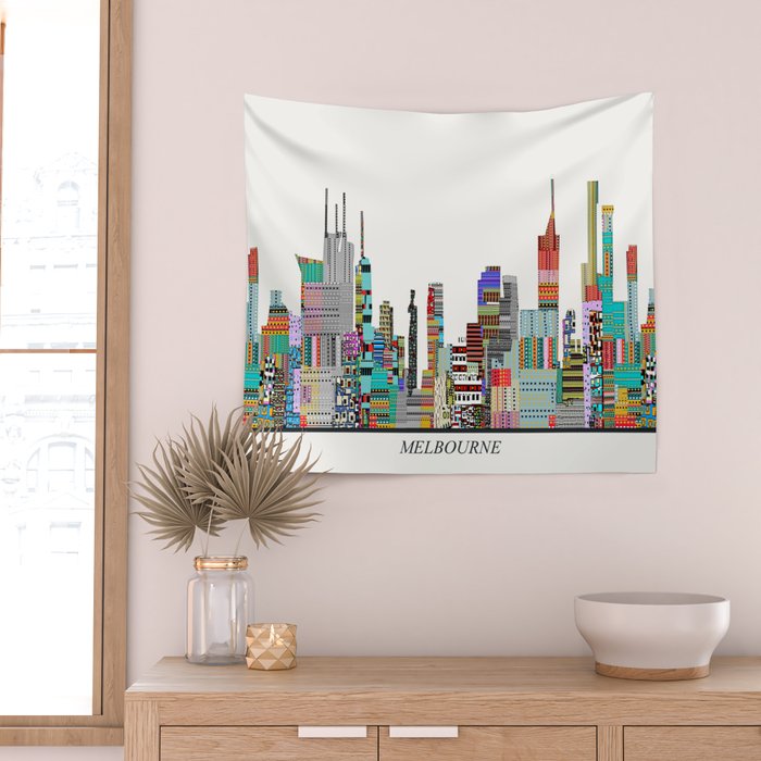 Melbourne Wall Tapestry Gallery Image 2