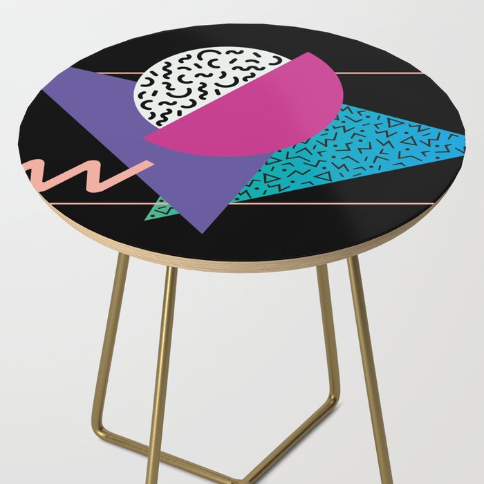Memphis pattern 39 - 80s / 90s Retro Side Table Gallery Image 2