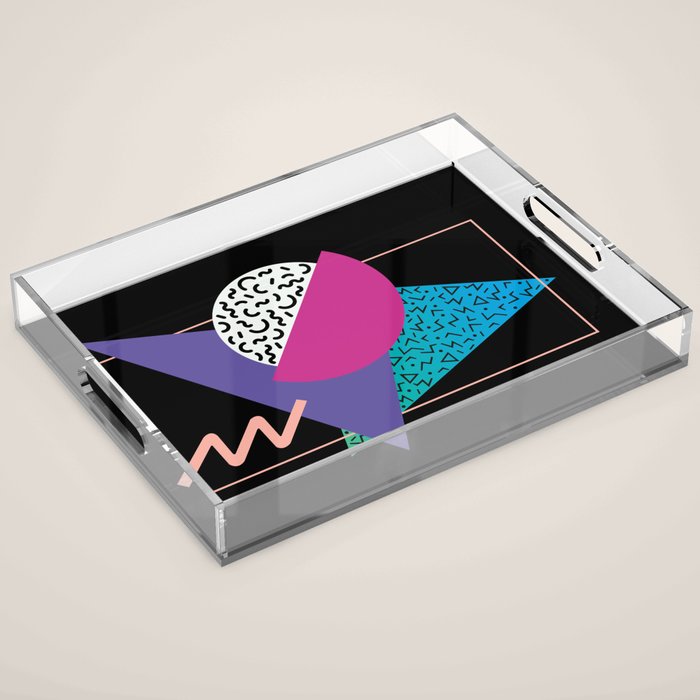 Memphis pattern 39 - 80s / 90s Retro Acrylic Tray Gallery Image 1