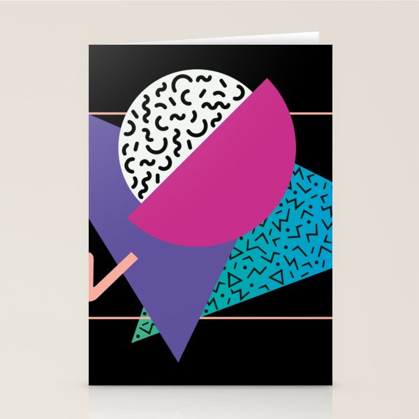 Memphis pattern 39 - 80s / 90s Retro Stationery Card Gallery Image 2